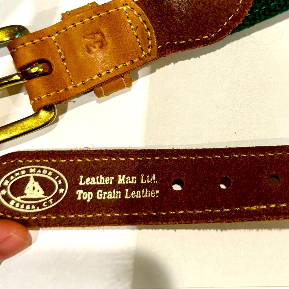 Leather Man Lid. Top Grain Leather.